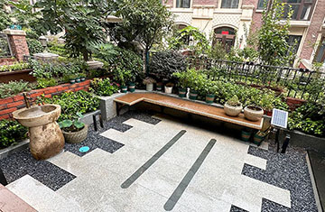 鄭州惠濟(jì)區(qū)30平米庭院設(shè)計(jì)施工案例