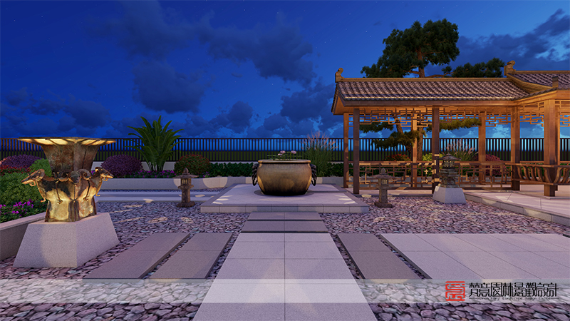 河南華夏銅藝成型技術研究院屋頂花園